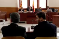Messi pasó por los tribunales de Barcelona para declarar en el juicio por evasión fiscal