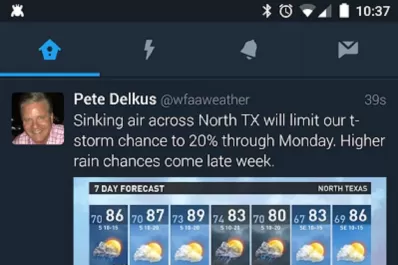 Twitter lanzaría su modo nocturno  para evitar el cansancio de la vista