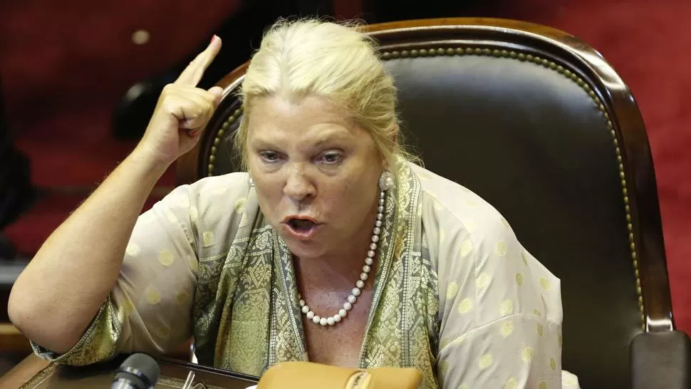 DENUNCIANTE. Elica Carrió sostiene que Scioli defraudó a la admnistración pública.  FOTO TOMADA DE LANACION.COM.AR