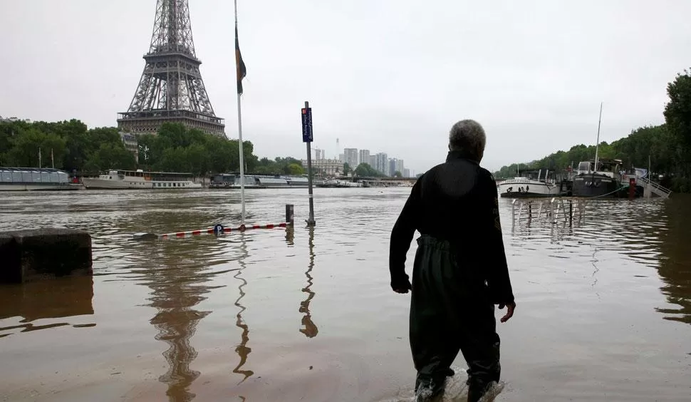 Francia se encuentra en alerta naranja tras las lluvias torrenciales. REUTERS