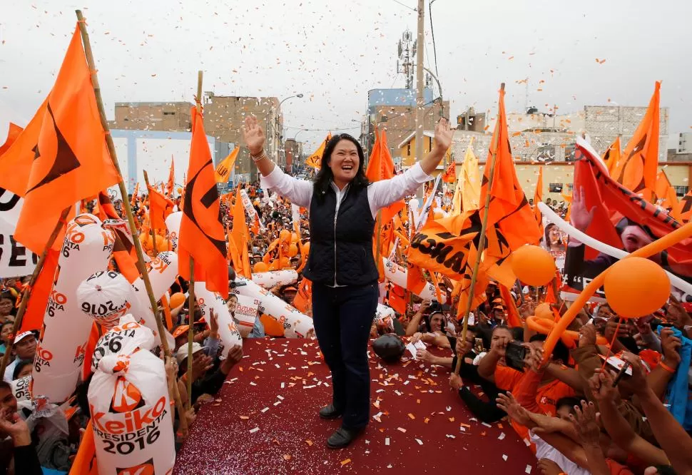 ESTE DOMINGO. Keiko se muestra confiada de imponerse en el balotaje. reuters
