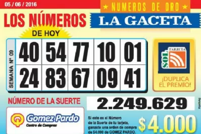 Los Números de Oro de LA GACETA