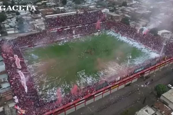 Así fue la previa del partido de San Martín vista desde un drone