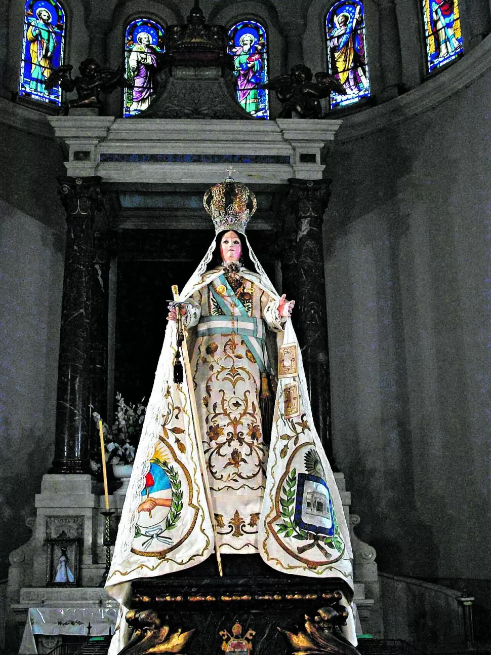 VIRGEN DE LA MERCED. Como patrona local presidirá la procesión. 