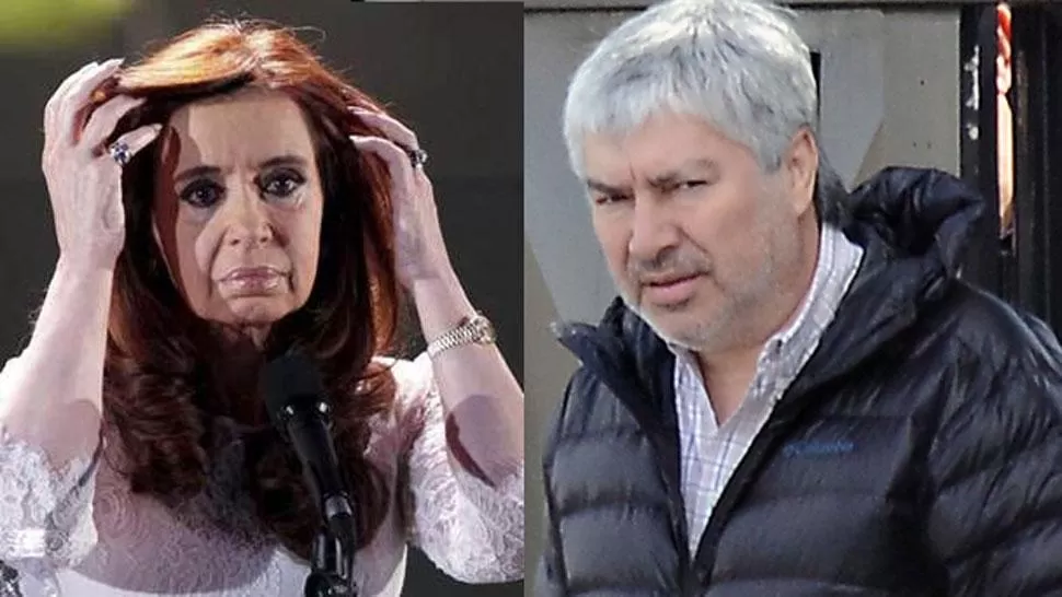 CRISTINA FERNÁNDEZ Y LÁZARO BÁEZ. Los abogados del hijo del empresario revelaron que la ex presidenta le mandó una carta al detenido. FOTO TOMADA DE ARGENTINAVIRAL.COM