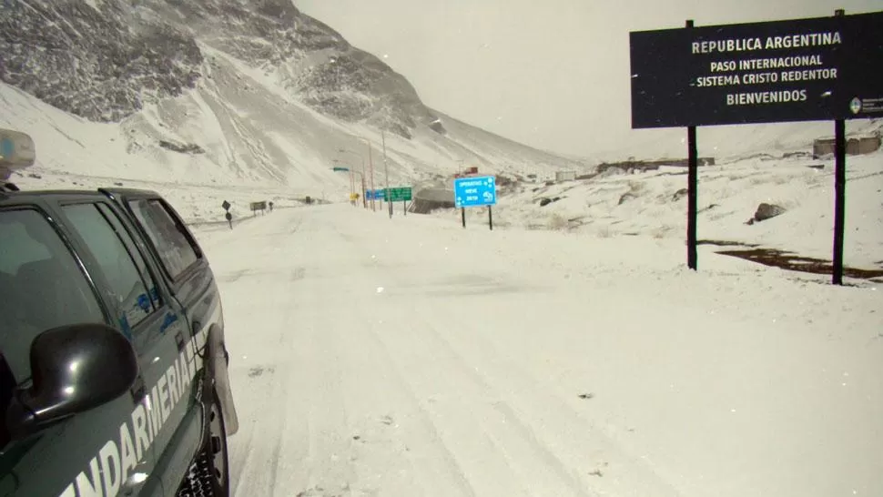 PASO NEVADO. Así se encuentra la zona del Cristo Redentor. TÉLAM