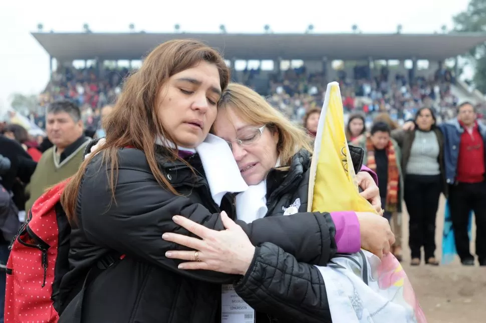 PURA FE. El cierre del Congreso convocó a una multitud de fieles y estuvo atravesado por momentos conmovedores. la gaceta / foto de Analía Jaramillo