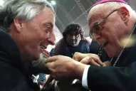 López y De Vido estuvieron en el convento tres veces junto a sus esposas