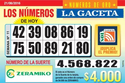 Los Números de Oro de LA GACETA