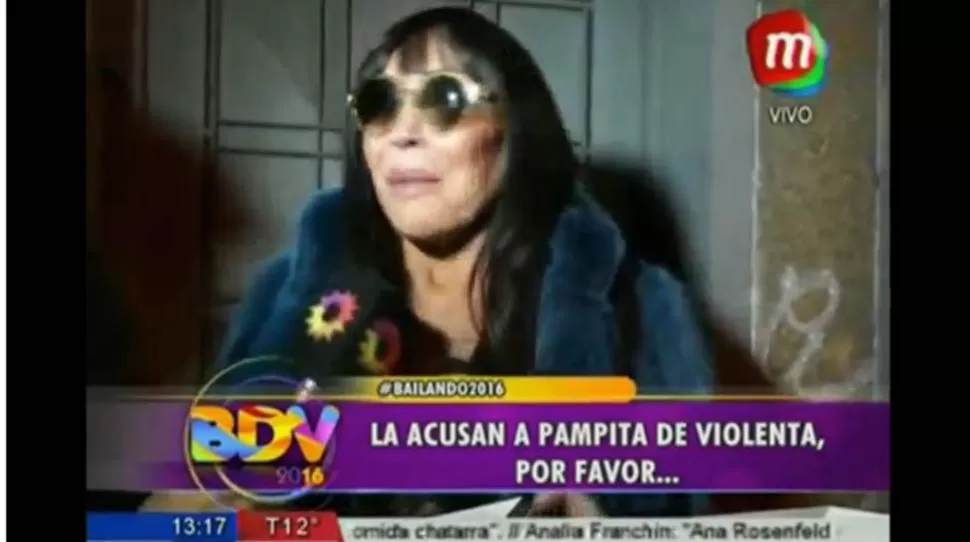 DECLARACIONES. Moria Casán opinó sobre Pampita. FOTO CAPTURA DE VIDEO.