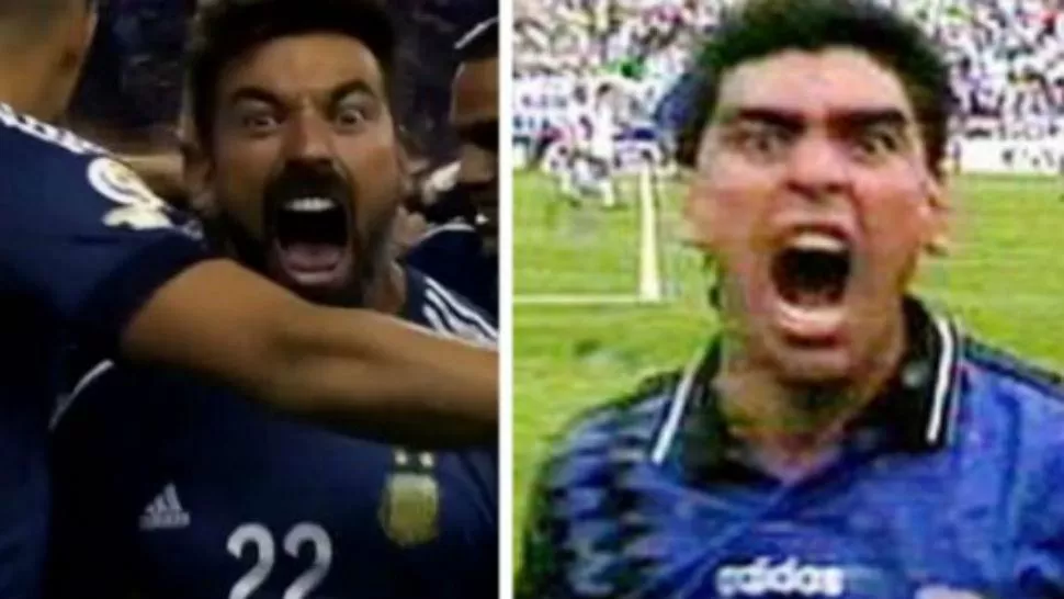 A lo Maradona: el eufórico festejo del Lavezzi