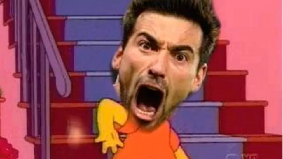 Mirá los memes de la insólita caída de Lavezzi