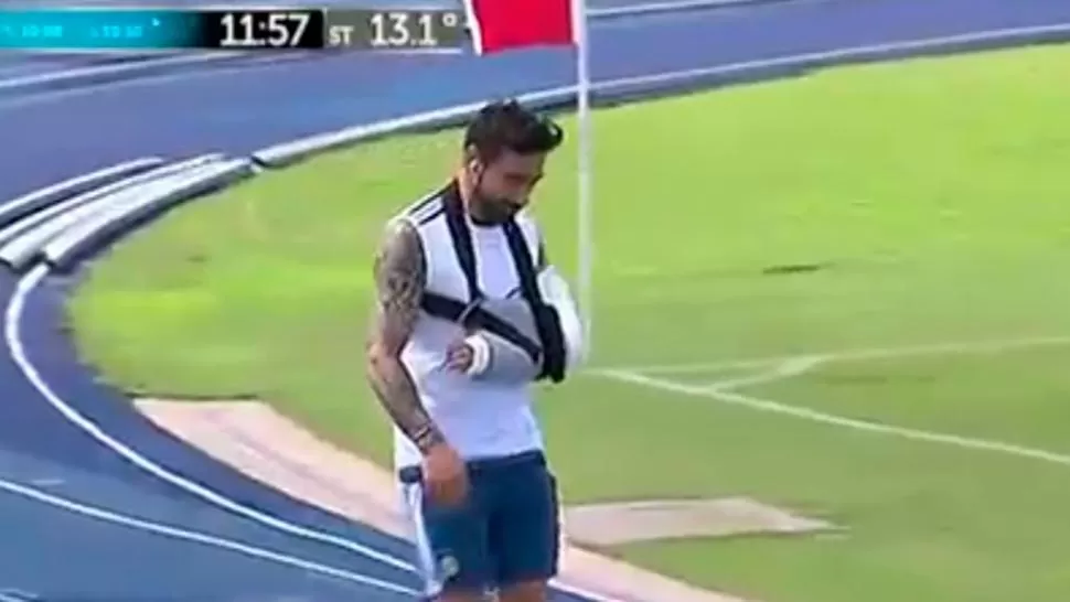 Video: reapareció Lavezzi y así quedó tras la fractura