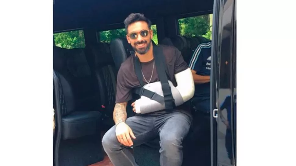 Pese a su lesión, Lavezzi compartió un mensaje optimista en Instagram