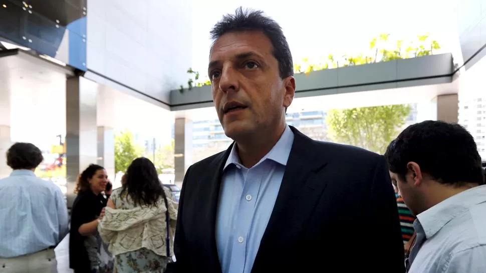 SERGIO MASSA. El líder del Frente Renovador es optimista con respecto a la ley de Pymes. ARCHIVO