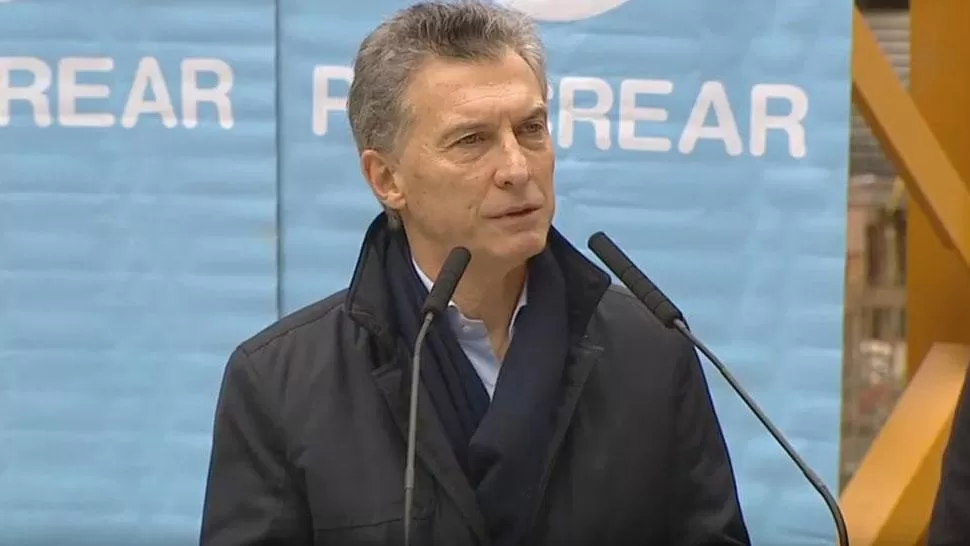 LANZAMIENTO. Mauricio Macri, durate el lanzamiento del Procrear. FOTO TOMADA DE INFOBAE.COM
