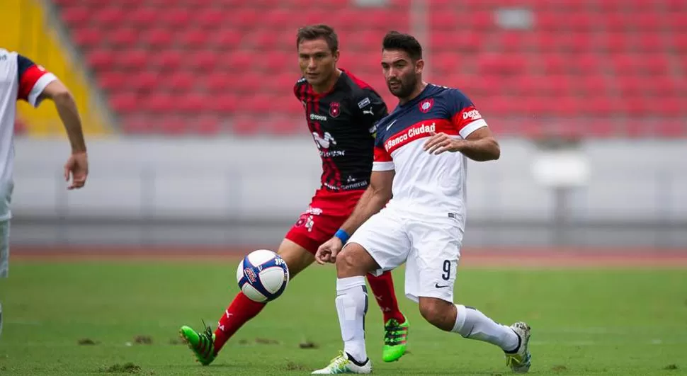 Cauteruccio ingresó desde el comienzo del partido.
FOTO TOMADA DE WWW.NACION.COM (COSTA RICA)