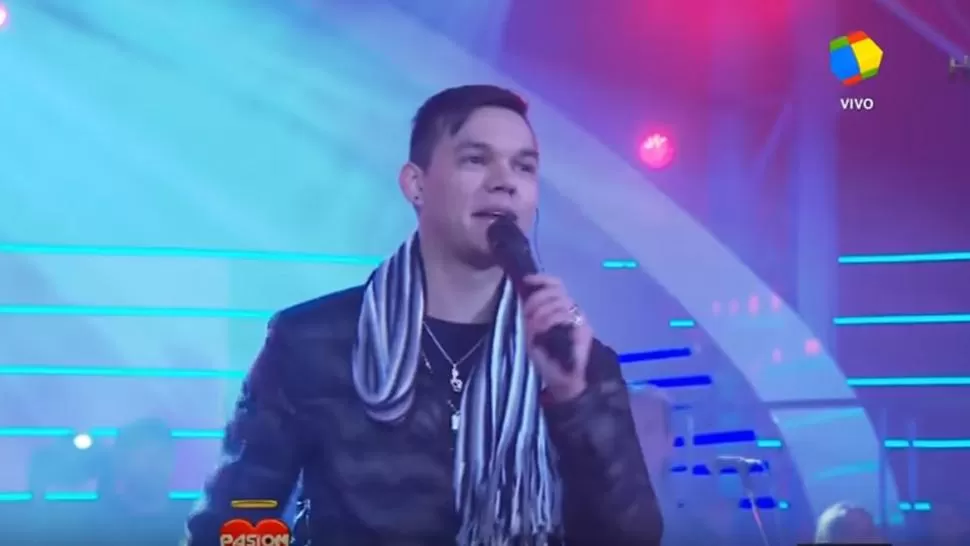 BRIAN LANZELOTTA. En Pasión de Sábado. CAPTURA WEB.