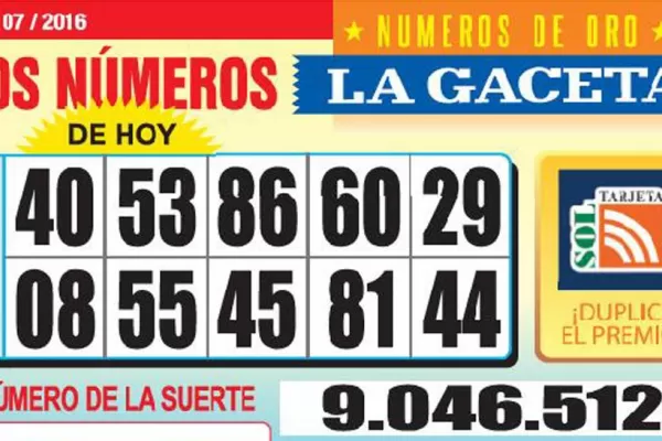 Los Números de Oro de LA GACETA