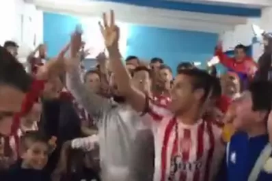 Video: mirá el festejo de San Martín en el vestuario