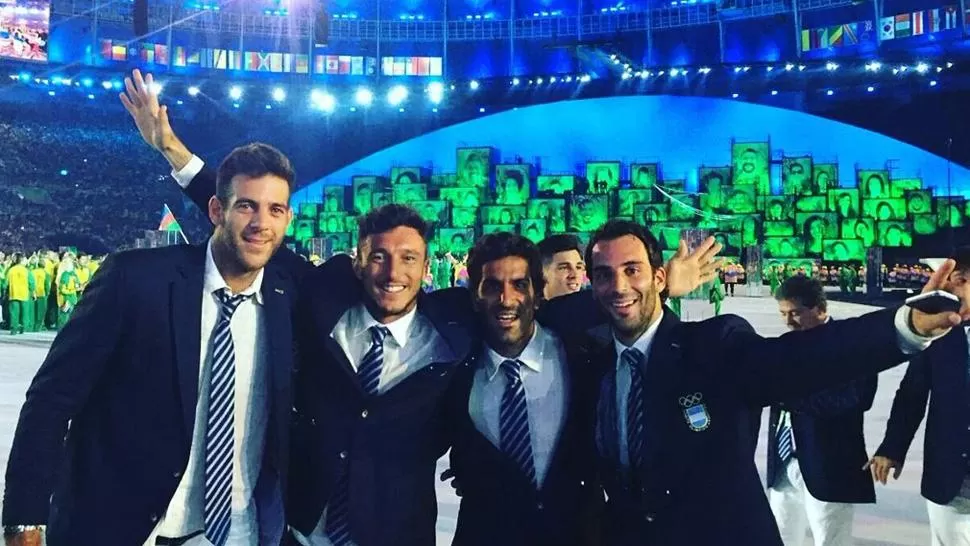 La foto del tucumano Durán junto a Del Potro en la Ceremonia