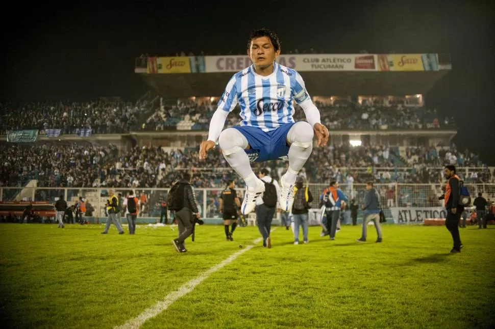 A CAMBIAR LA RACHA. “Pulguita”, es el único futbolista de los titulares que anotó durante esta pretemporada sin éxitos. la gaceta / foto de Inés Quinteros Orio