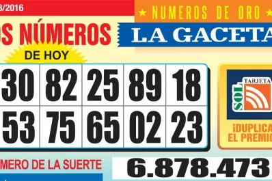 Los Números de Oro de LA GACETA