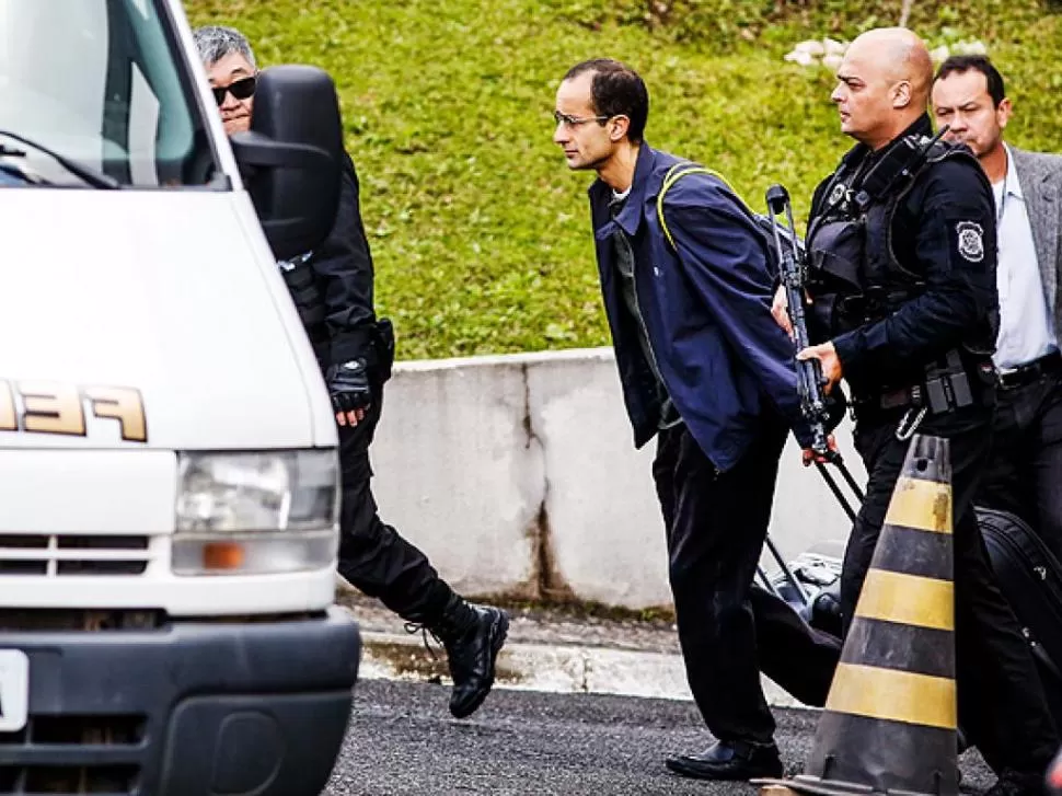 PRESO. Marcelo Odebrecht, ex presidente de la constructora que lleva su apellido, negocia un acuerdo judicial. folharegiao.com.br