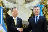 Ban Ki Moon destacó que Argentina se está alineando con las prioridades de la ONU