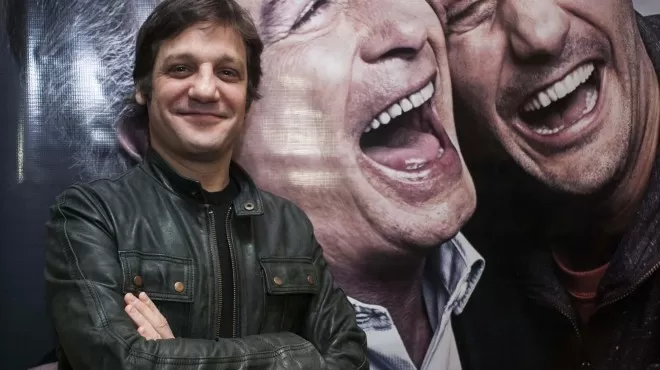 SATISFECHO. De la Serna señaló que el rol de Tito en “Inseparables” le permite mostrar varias caras a la vez. Diario Rio Negro.-