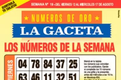 La grilla completa de los Números de Oro