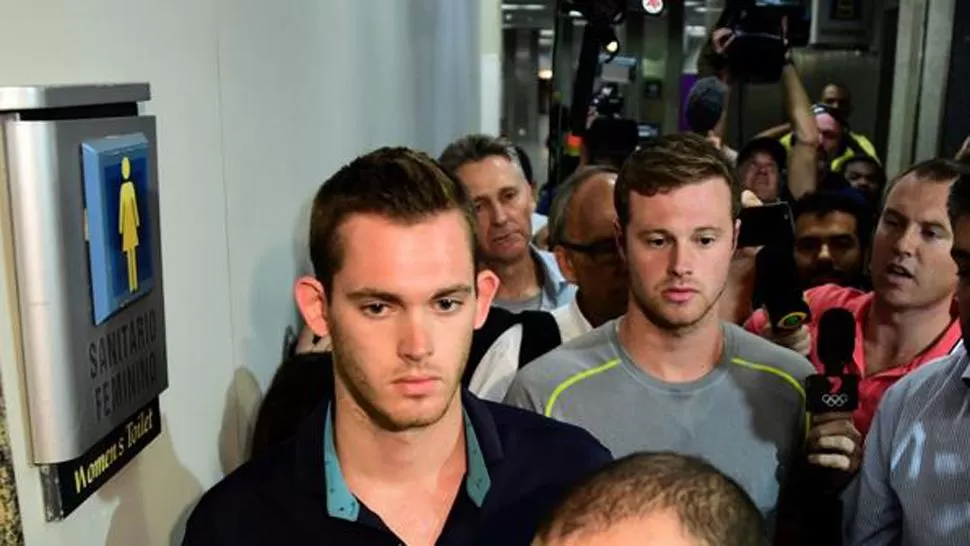 DETENIDOS. Gunnar Bentz y Jack Conger (AFP)