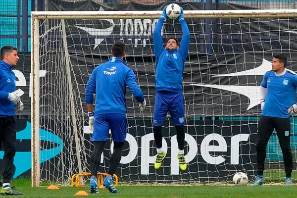 Orion se vistió de celeste y blanco y ya se entrenó con Racing