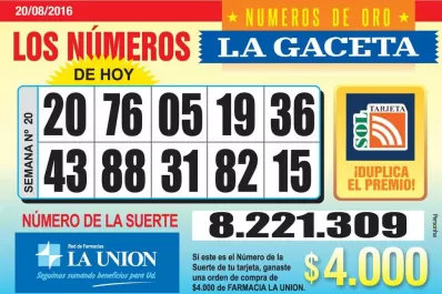 Los Números de Oro de LA GACETA