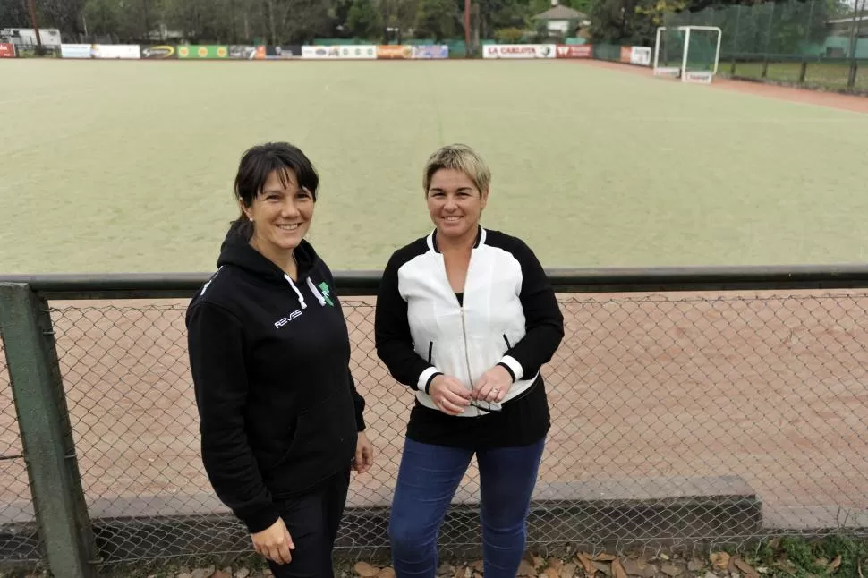 FELICES. Cristófaro (izquierda) y Ruesjas le contaron a LG Deportiva como marcha el proyecto del club “Verdinegro”. la gaceta / foto de Inés Quinteros Orio