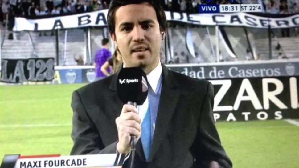 Maximiliano Fourcade, peridista deportivo de TyC Sports.FOTO TOMADA DE TSHOW.COM