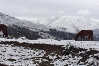San Pedro de Colalao también se cubrió de nieve