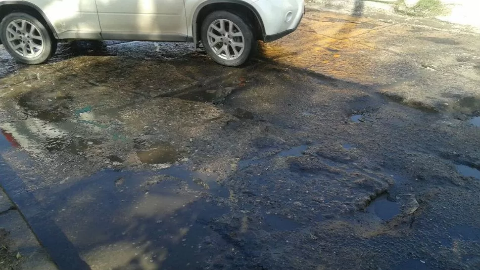 Vecinos piden que se arregle una pérdida de agua potable