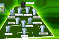Estos son los 11 titulares de Argentina para enfrentar a Uruguay