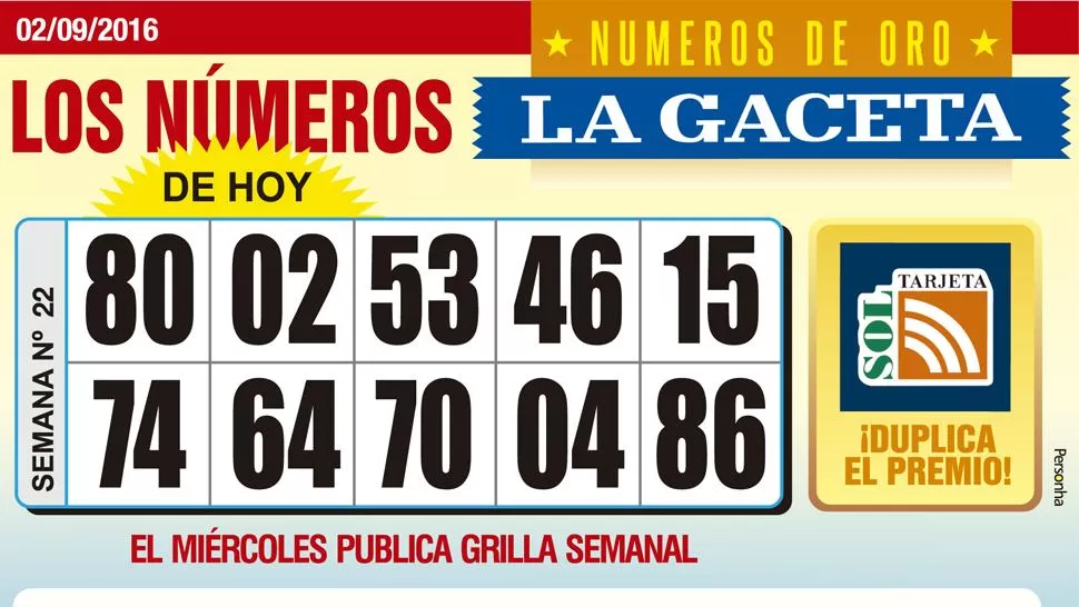 Los Números de Oro de LA GACETA