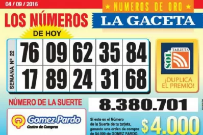 Los Números de Oro de LA GACETA
