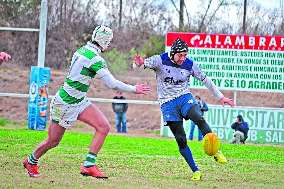 CONTRA VIENTO Y MAREA. Universitario no bajó los brazos y se llevó un triunfazo de una cancha difícil como el Huaico. La “U” lleva ocho victorias en fila y se ilusiona. Horacio Cortés (Norte Rugby) 