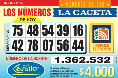 Los Números de Oro de LA GACETA