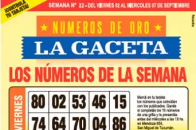 La grilla completa de los Números de Oro