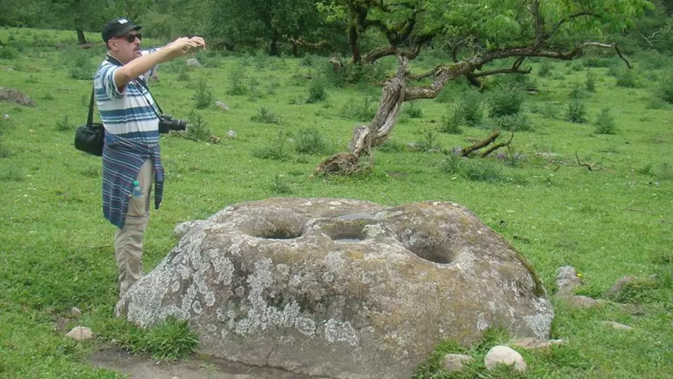 Mortero comunitario, Quebrada del Portugués. GENTILEZA DE A CIELO ABIERTO TREKKING