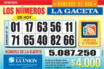Los Números de Oro de LA GACETA