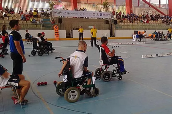 Argentina venció a Portugal en la disciplina del tres contra tres de Boccia