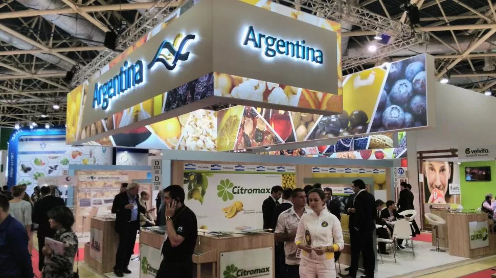 IMAGEN 2015. Un stand similar al que la Argentina presentó el año pasado, tendrán los productores que asistan a la presente edición de World Food Moscu. 