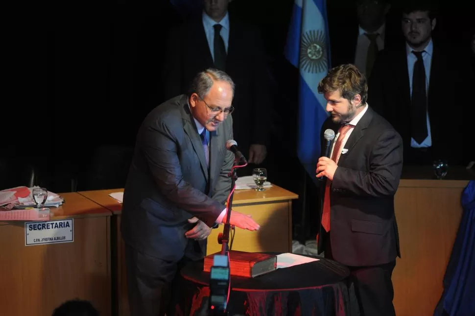 ALIANZA ROTA. Rossi juró el 30 de octubre; integra el espacio con los ediles Marcelo Rojas y José Macome. la gaceta / foto de Inés Quinteros Orio (archivo)