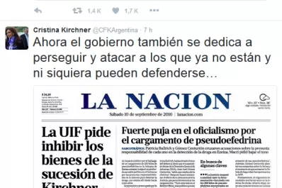 Cristina Fernández se descargó por Twitter